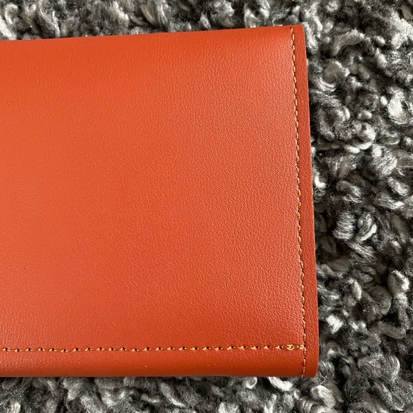 Burnt Orange Vegan Wallet - Picture 6 of 13